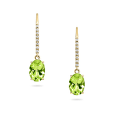 Peridot & Diamond Earrings (9ct) - Dracakis Jewellers